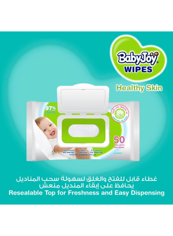 BabyJoy - 97% Pure Water Healthy Skin Baby Wipes, Pack of 24x50, 1200 Count - Image 1