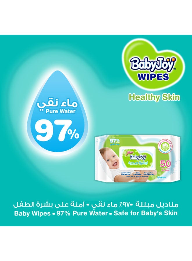 بيبي جوي مناديل مبللة معطرة أكبر وأكثر سمكًا، العبوة الضخمة من 120 منديلاً  - Image 5