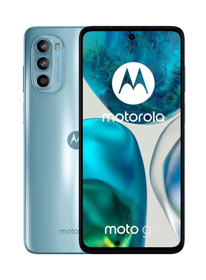 Moto G52 Dual SIM Glacier Blue 6GB RAM 128GB 4G LTE - Middle East Version