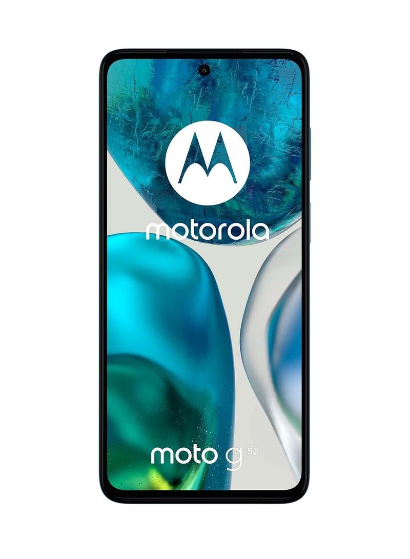 Moto G52 Dual SIM Glacier Blue 6GB RAM 128GB 4G LTE - Middle East Version