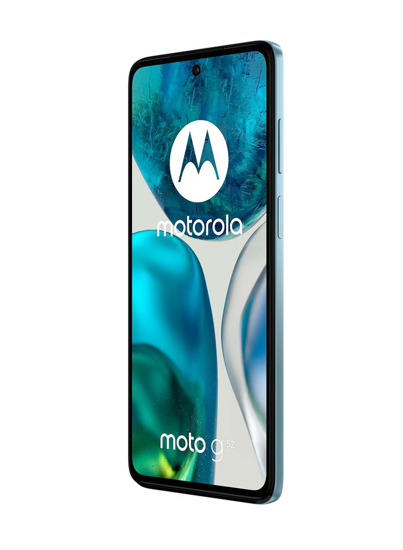 Moto G52 Dual SIM Glacier Blue 6GB RAM 128GB 4G LTE - Middle East Version