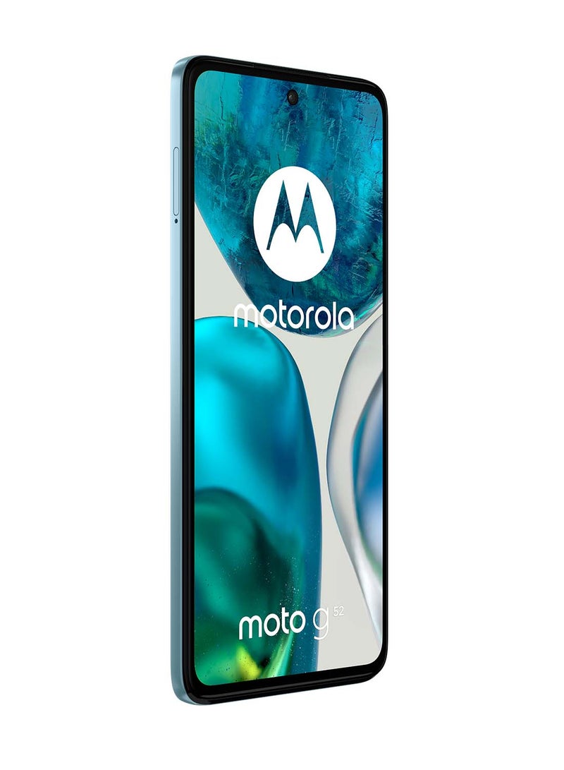 Moto G52 Dual SIM Glacier Blue 6GB RAM 128GB 4G LTE - Middle East Version