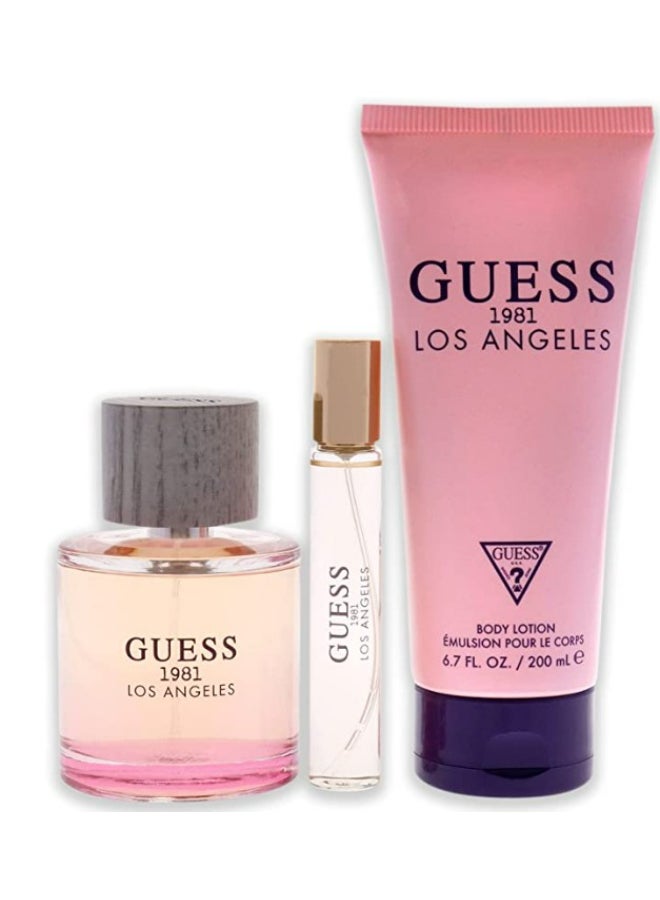 1981 Los Angeles Set (EDT + Travel Spray + Body Lotion) EDT 100 Ml, Travel Spray 15 Ml, Body Lotion 200ml - v1649741642/N45714706A_1