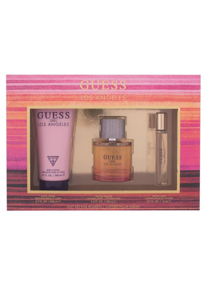 1981 Los Angeles Set (EDT + Travel Spray + Body Lotion) EDT 100 Ml, Travel Spray 15 Ml, Body Lotion 200ml - v1649741643/N45714706A_2