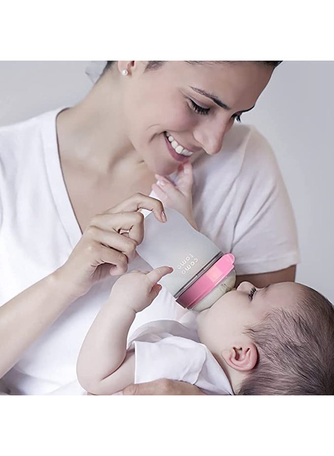 comotomo - Natural Feel Baby Bottle 150ml - Pink - Image 1