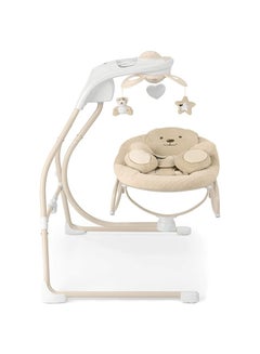 Portable Gironanna Evo Baby Infant Swing, Rocking, Sway Gentle Swaying, With Support And Safety, Cradle From 0- 9 Kg - Coniglio Beige - v1649745048/N19200579A_9