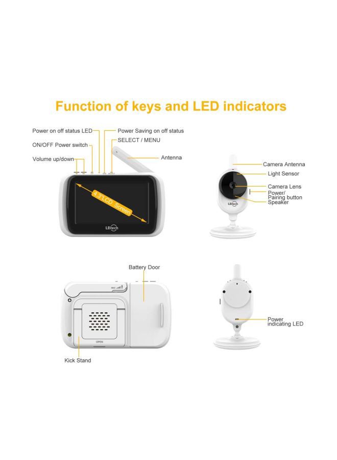 LBtech - Baby Monitor With One Digital Camera For Baby Safety - Image 1