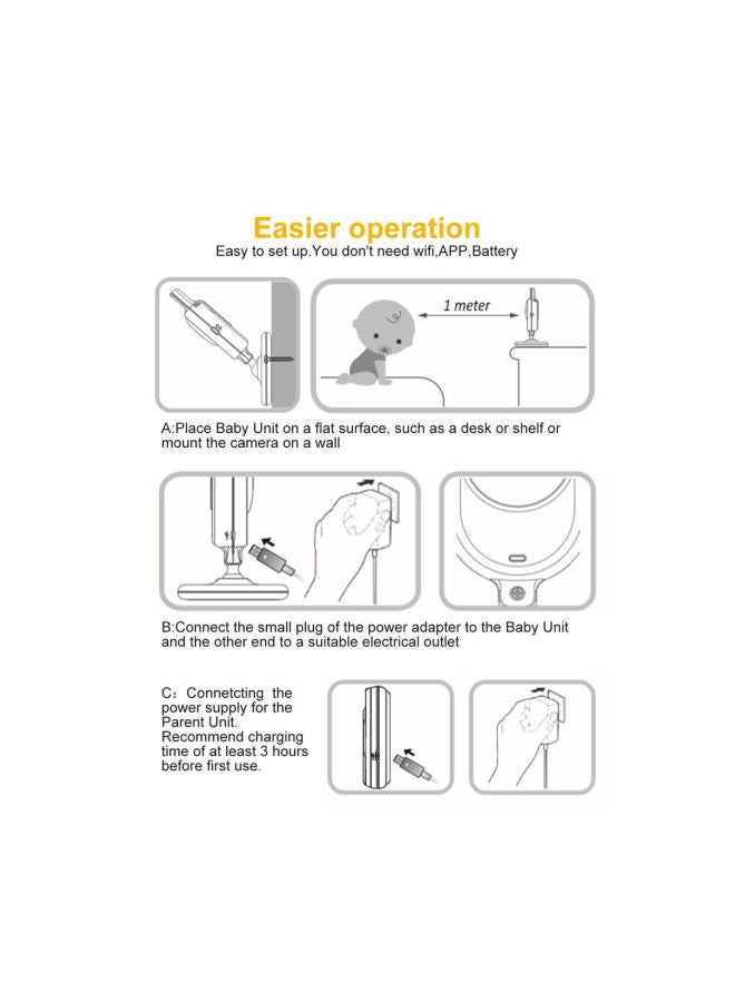 LBtech - Baby Monitor With One Digital Camera For Baby Safety - Image 1