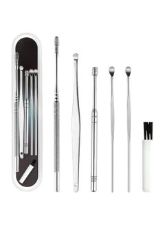Generic Set of 6 Non-slip Handles Ear Wax Removal Kit With Soft Silicone and Stainless Steel  - Image 1