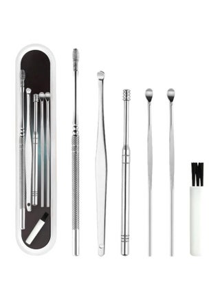Set of 6 Non-slip Handles Ear Wax Removal Kit With Soft Silicone and Stainless Steel - v1649745065/N33964123A_1