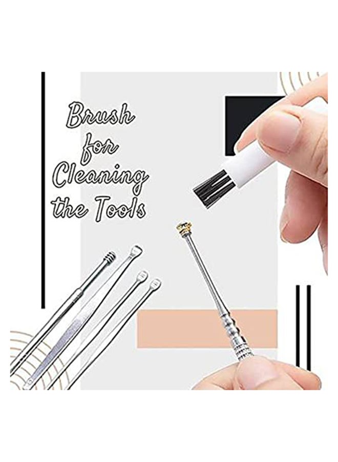 Generic - Set of 6 Non-slip Handles Ear Wax Removal Kit With Soft Silicone and Stainless Steel - Image 1