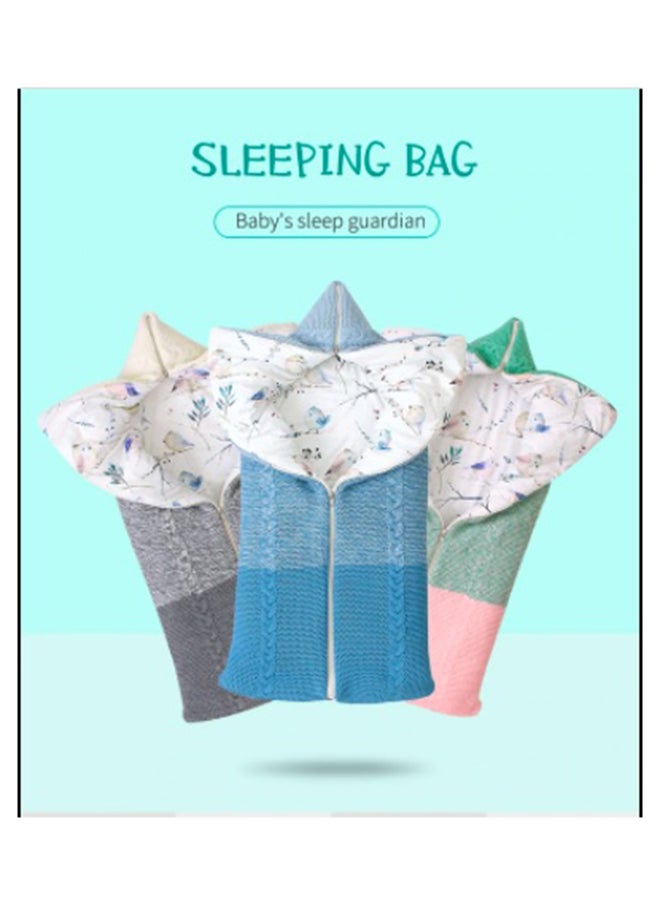 Generic - Multiple Design Soft and Delicate Baby Zipper Closure Sleeping Bag Solid Thick Warm for Newborn - Image 1