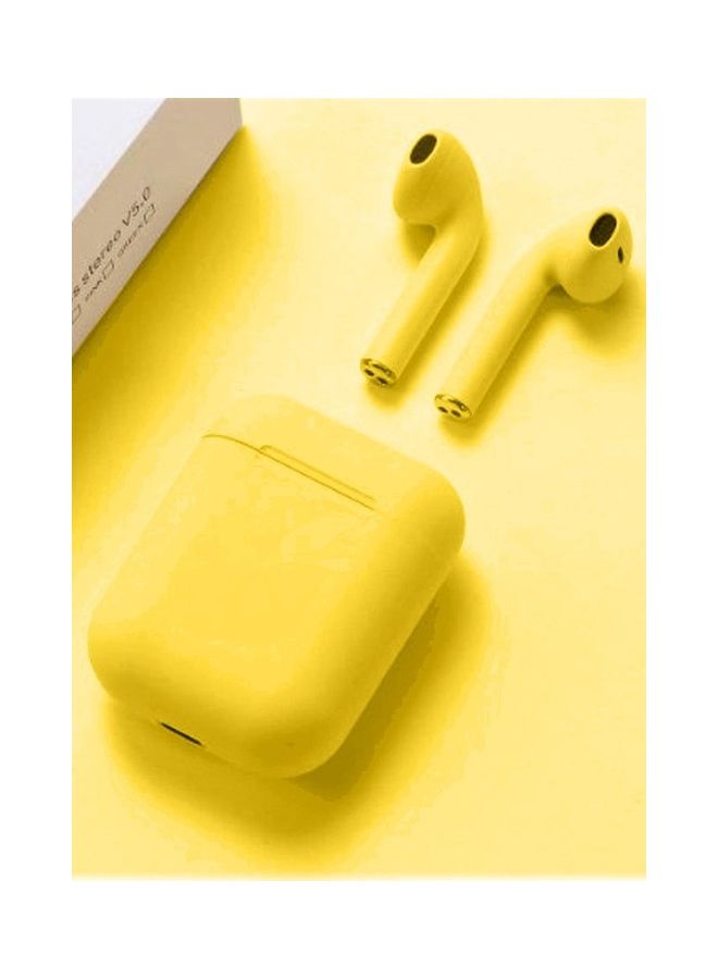 MARGOUN TWS Bluetooth Earphones Touch Control Stereo Hands Free Earbuds With Mic For Android/iOS Yellow  - Image 4