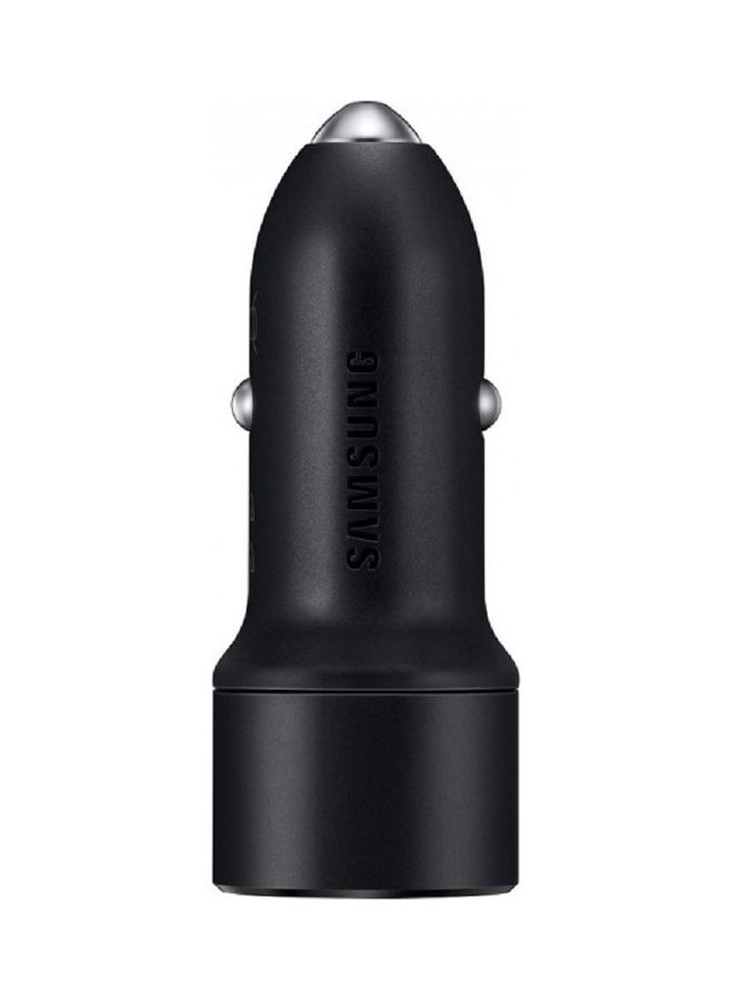Samsung 15W Dual Port Fast Car Charger Black  - Image 3