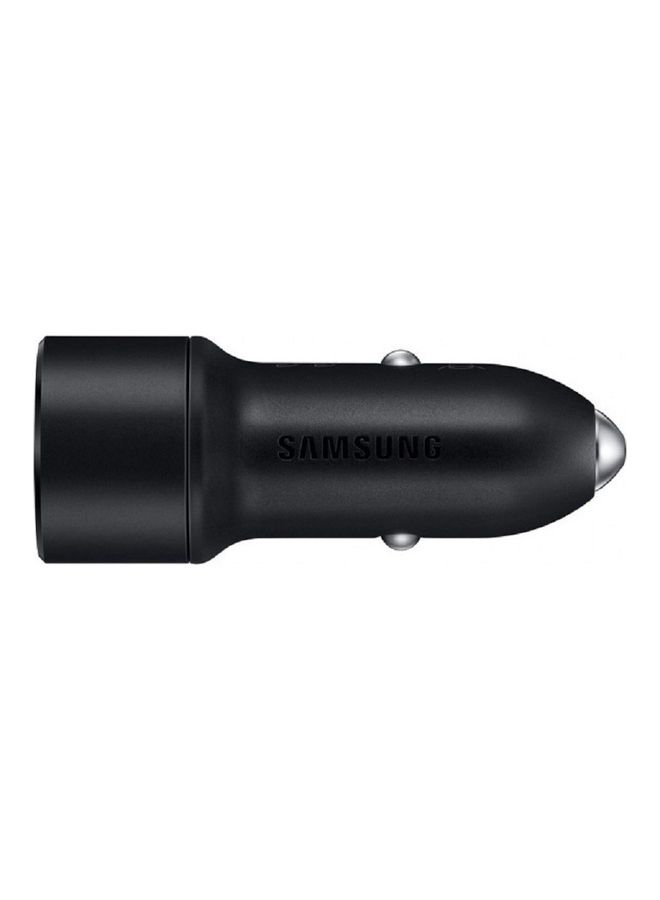 Samsung 15W Dual Port Fast Car Charger Black  - Image 5