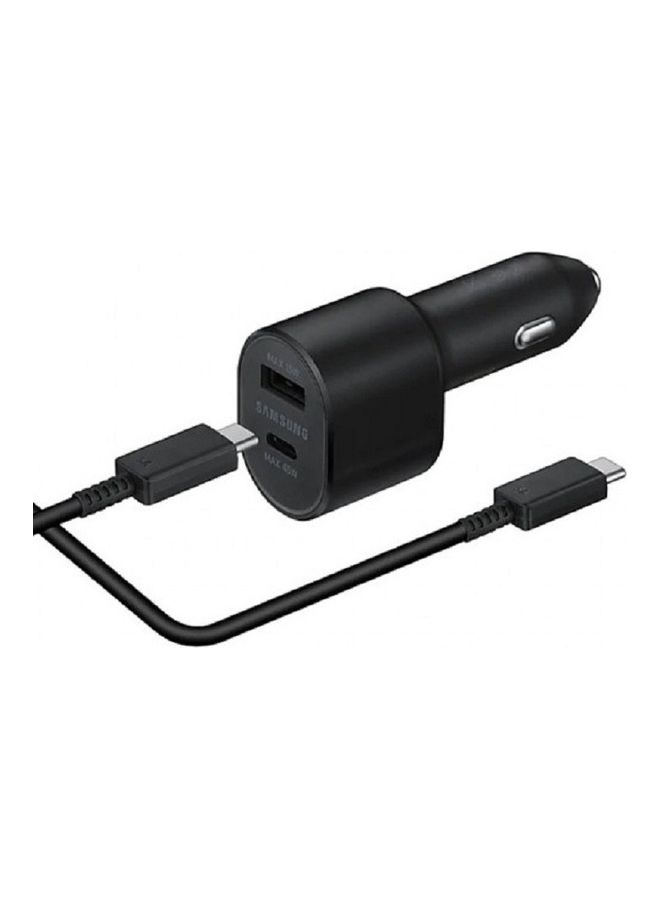 Samsung Super Fast 2.0 Dual Port Car Charger With Type-C Cable Black  - Image 3