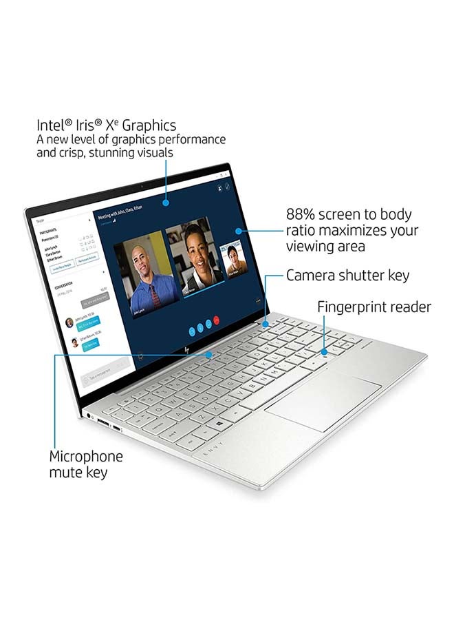 HP Envy 13-ba1047wm (Upgraded Version) Laptop 13.3 FHD Inch Intel Core i5 1135G/8GB RAM/256 GB SDD Intel Iris X Graphics/International Version English Black  - Image 3