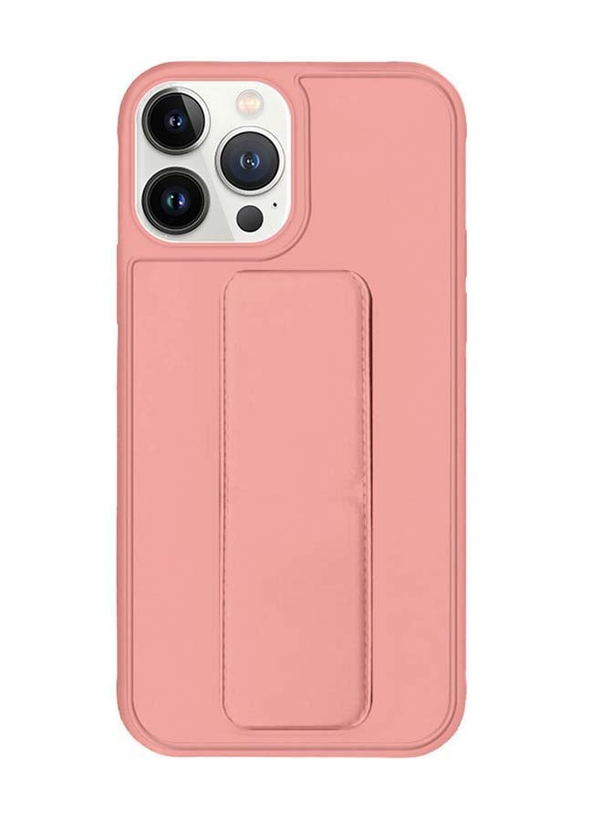 MARGOUN Protective Case Cover With Finger Grip Stand For iPhone 13 Pro Max Pink  - Image 1