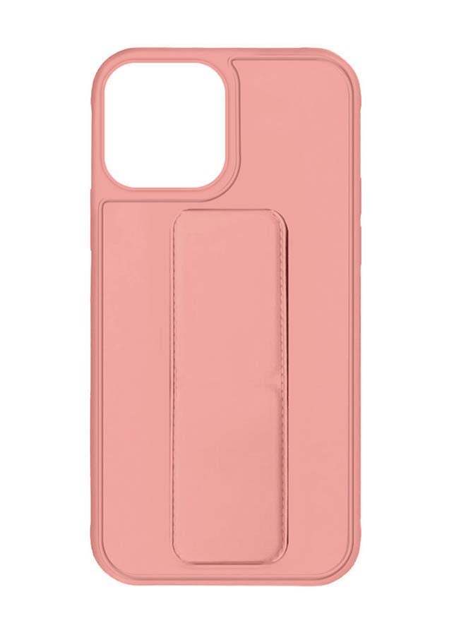MARGOUN Protective Case Cover With Finger Grip Stand For iPhone 13 Pro Max Pink  - Image 2