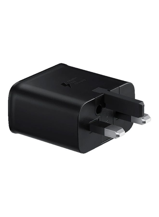 15W Fast Charge Travel Adapter With USB-A To USB-C Cable Black