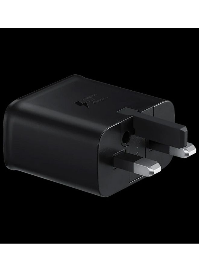 15W Fast Charge Travel Adapter With USB-A To USB-C Cable Black