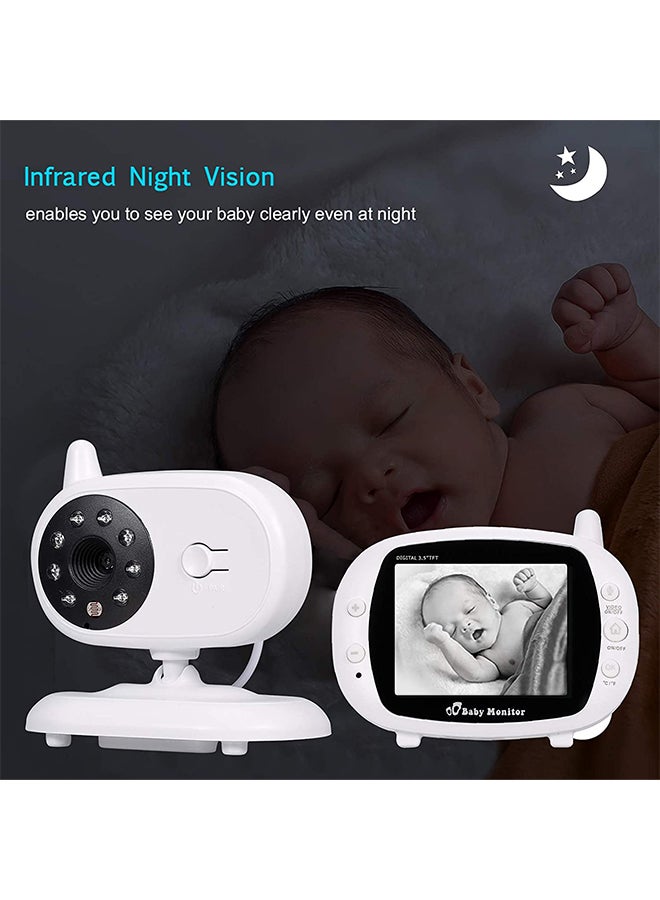 Generic Video Baby Monitor Baby Security Camera With 3.5-Inch TFT LCD  - Image 3