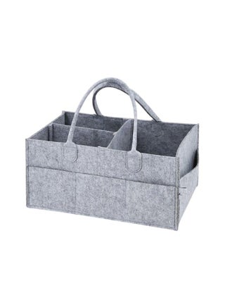Baby Diaper Changing Organizer Basket Nursery Diapers Table Caddy Bag - Grey - v1649746655/N23832221A_1