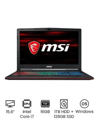 GP63 Leopard-428 Laptop With 15.6-Inch Display, Core i7 Processer/16GB RAM1TB HDD + 128GB SSD/8GB Nvidia GeForce GTX 1070 Graphics Card Black - v1649749554/N40862972A_1
