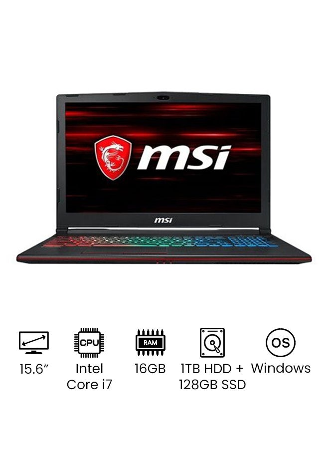MSI - GP63 Leopard-428 Laptop With 15.6-Inch Display, Core i7 Processer/16GB RAM1TB HDD + 128GB SSD/8GB Nvidia GeForce GTX 1070 Graphics Card Black - Image 1