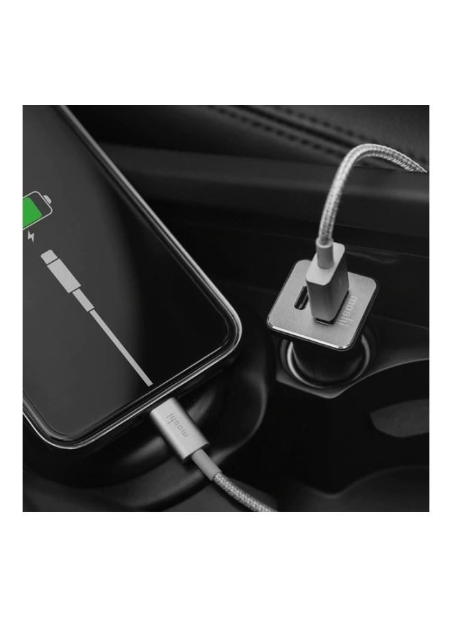 Moshi QuikDuo Car Charger with USB-C And USB-A Port - Image 3