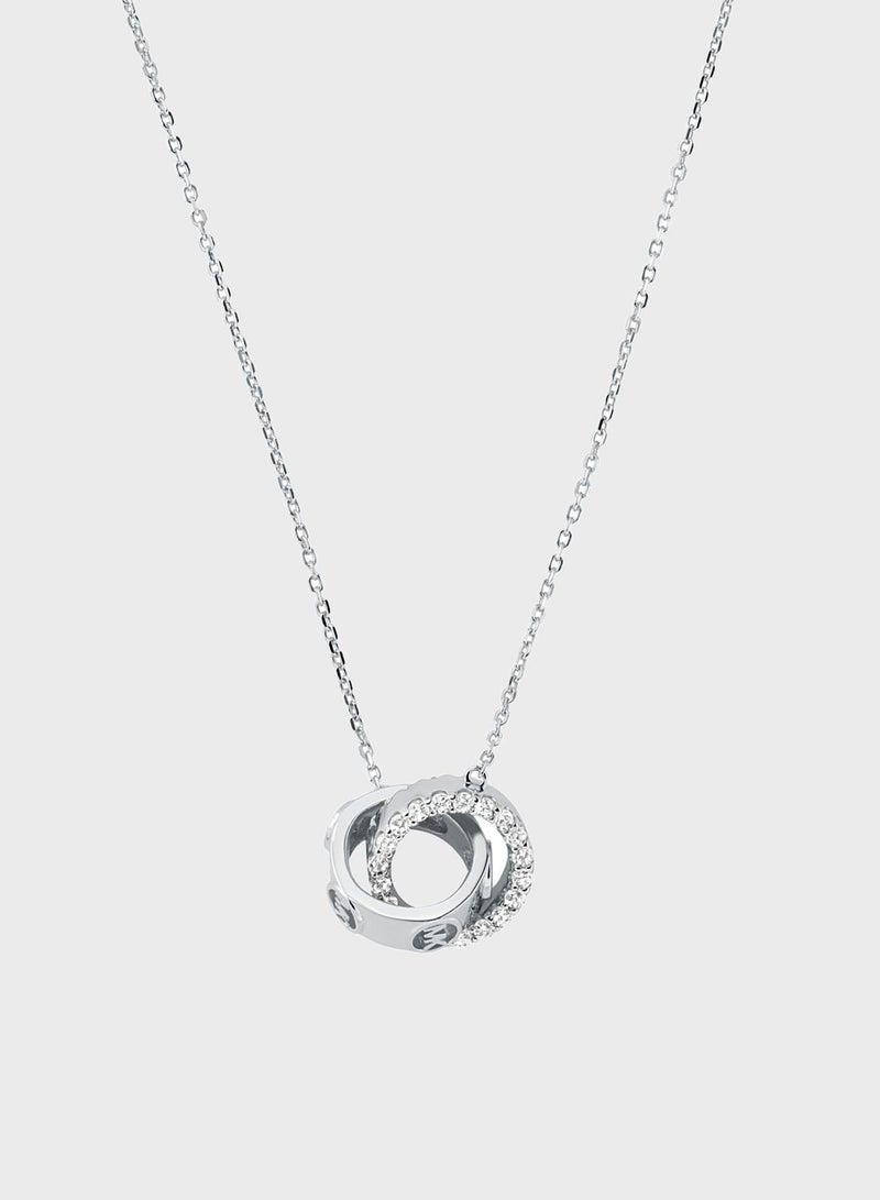Michael Kors - Women MKC1554AN040 Dual Rings Necklace - Image 1