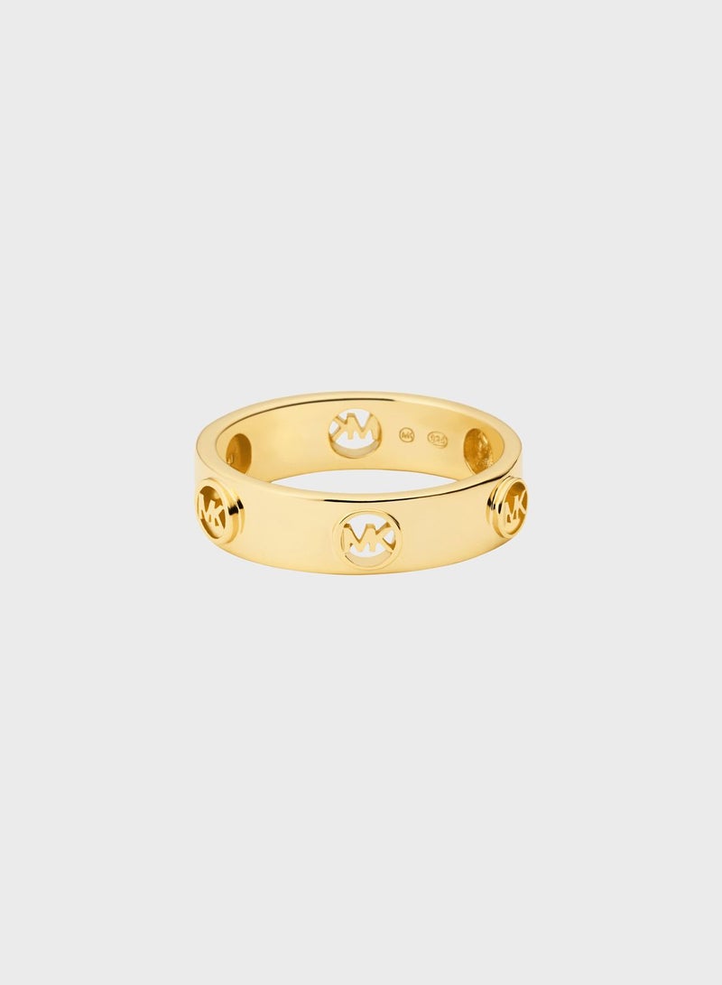 Michael Kors Women MKC1550AA710 Mk Logo Detailed Ring  - Image 2