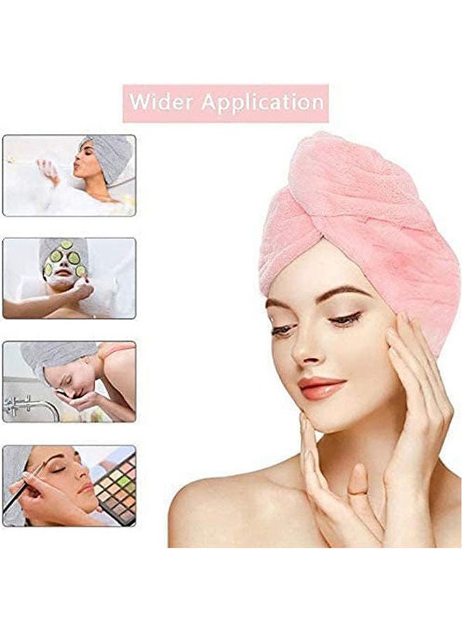 Hair Wrap Towel 3 Pcs Microfiber Drying Multicolour - Image 2