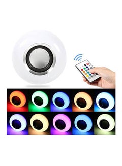 RUMANLE Led Music Light Bulb 12W Led Light Bulb With Tooth 4.0 Speaker Rgb Changing Color White  - Image 3