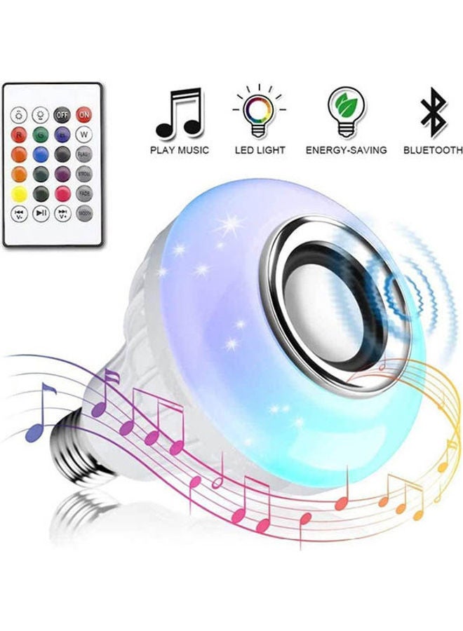Led Rgb Color Bulb Light Tooth Control Smart Music Audio Speaker Lamps Yomym Led Rgb Color Bulb Light White - Image 2