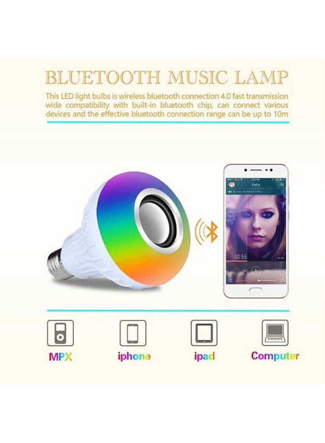 Led Rgb Color Bulb Light Tooth Control Smart Music Audio Speaker Lamps Yomym Led Rgb Color Bulb Light White - Image 3