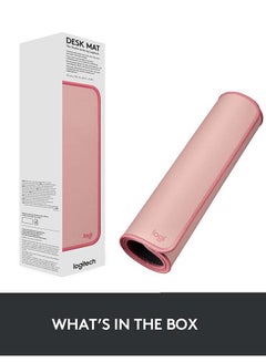Logitech Desk Mat - Studio Series, Multifunctional Large Desk Pad, Extended Mouse Mat, Office Desk Protector with Anti-Slip Base, Spill-Resistant Durable Design - Pink  - Image 5