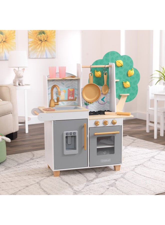 KidKraft - Happy Harvest Play Kitchen 93.77x33.98x93.77cm - Image 1