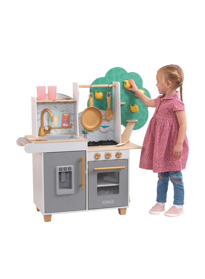 KidKraft - Happy Harvest Play Kitchen 93.77x33.98x93.77cm - Image 1