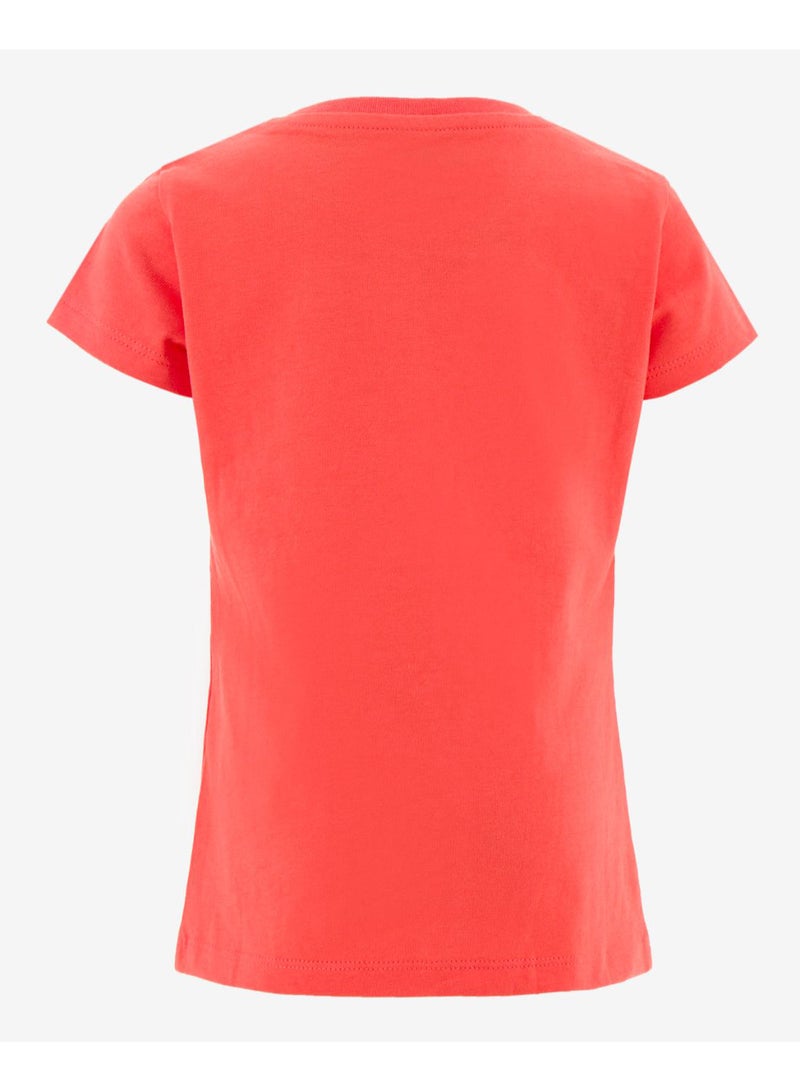 R&B Printed Basic Casual T-Shirt Light Orange  - Image 2
