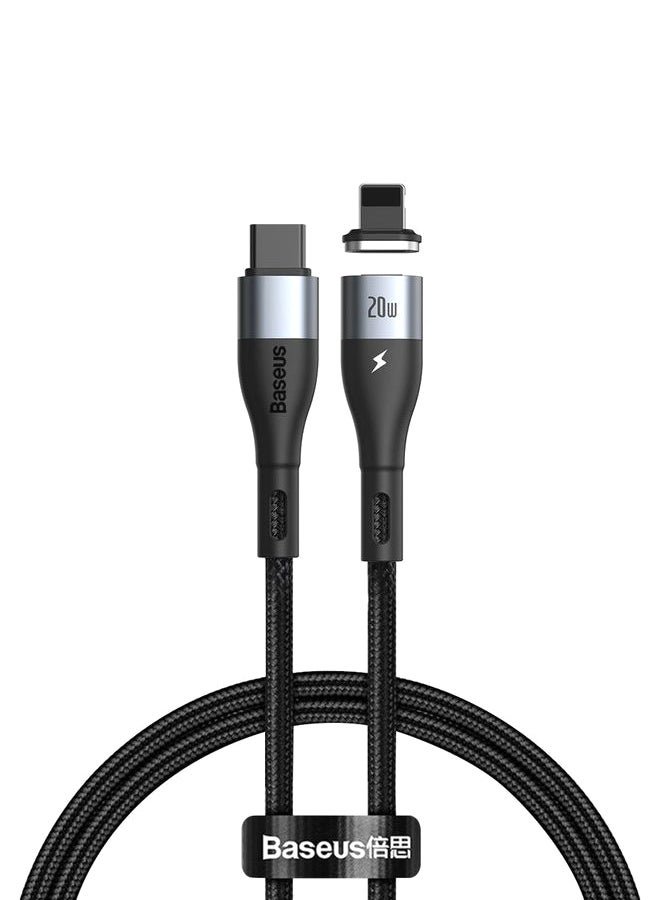 Baseus USB C to Lightning-Fast Charging Cable 20W PD Zinc Magnetic Power Delivery Data Transfer 1M Compatible with iPhone SE,13/12/11 Pro/Max/mini, New iPad 9 SE 6 7 8 X Plus Black  - Image 1