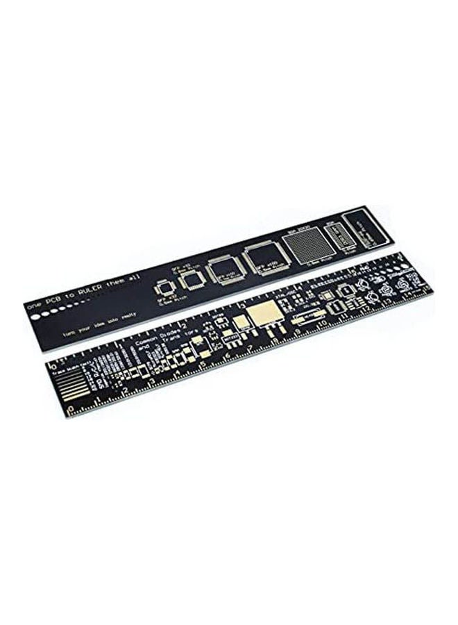 Generic - Pcb Ruler For Electronic Engineers For Geeks Makers For Arduino Fans Pcb Reference Ruler Pcb Packaging Units V2 - 6 Blue 15cm - Image 1
