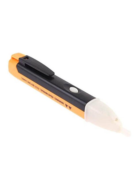 Non-Contact Volt Alert Electrical Tester Socket Wall Ac Power Outlet Voltage Detector Sensor Tester Electric Test Pen Led Light Voltage Indicator 90-1000V Yellow