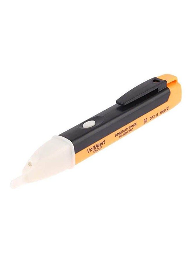 Non-Contact Volt Alert Electrical Tester Socket Wall Ac Power Outlet Voltage Detector Sensor Tester Electric Test Pen Led Light Voltage Indicator 90-1000V Yellow