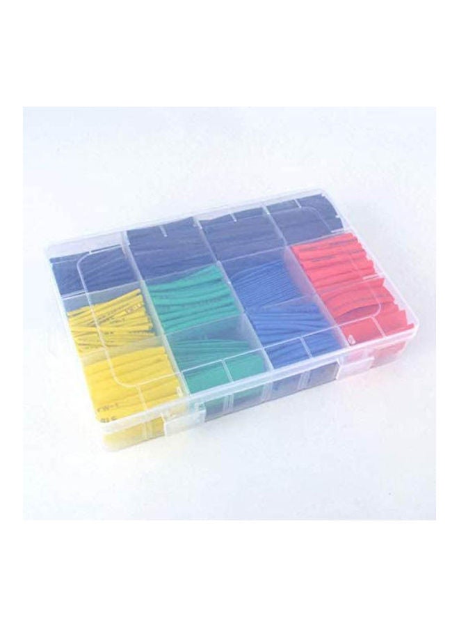 Pack Of 530Pcs Heat Shrink Tubing Insulation Shrinkable Tube Assortment Electronic Polyolefin Ratio 2:1 Wrap Wire Cable Sleeve Tubes Kit Multicolour - Image 2