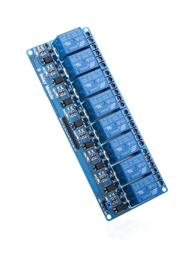 ELEGOO - Elegoo Uno R3 Mega 2560 8 Channel Dc 5V Relay Module With Optocoupler For Arduino 1280 Dsp Arm Pic Avr Stm32 Raspberry Blue - Image 1