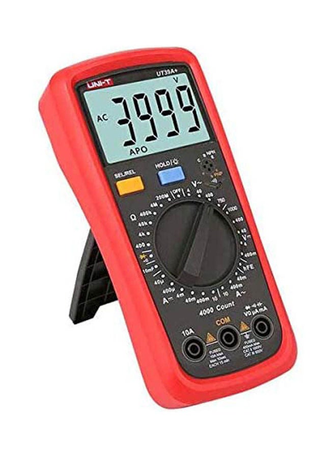 UNI-T - Ut39A- Modern Digital Multimeter Capacitance 10Mf -1000Vdc - 750 Vac 10A Max Multicolour - Image 1
