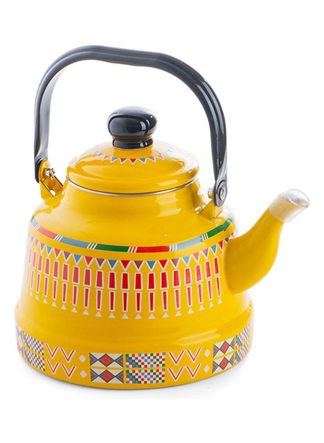 AL RIMAYA Enamel Kettle Asiri Design 25cm  - Image 2