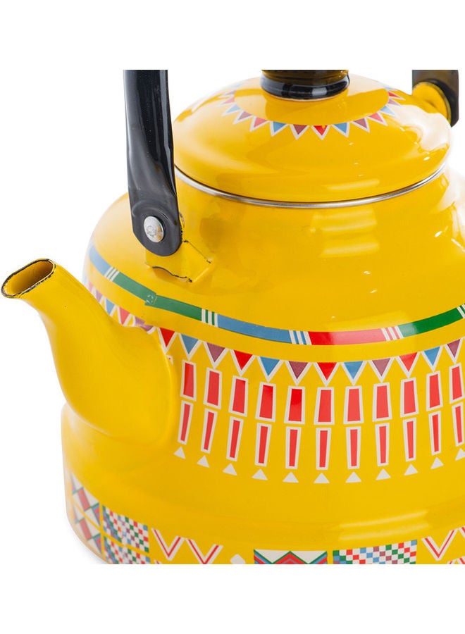 AL RIMAYA Enamel Kettle Asiri Design 25cm  - Image 4