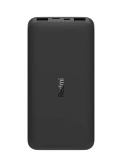 Xiaomi 10000.0 mAh Redmi Power Bank Fast Charge 2.4A Dual Port with Micro-USB and USB-C Input Black  - Image 1